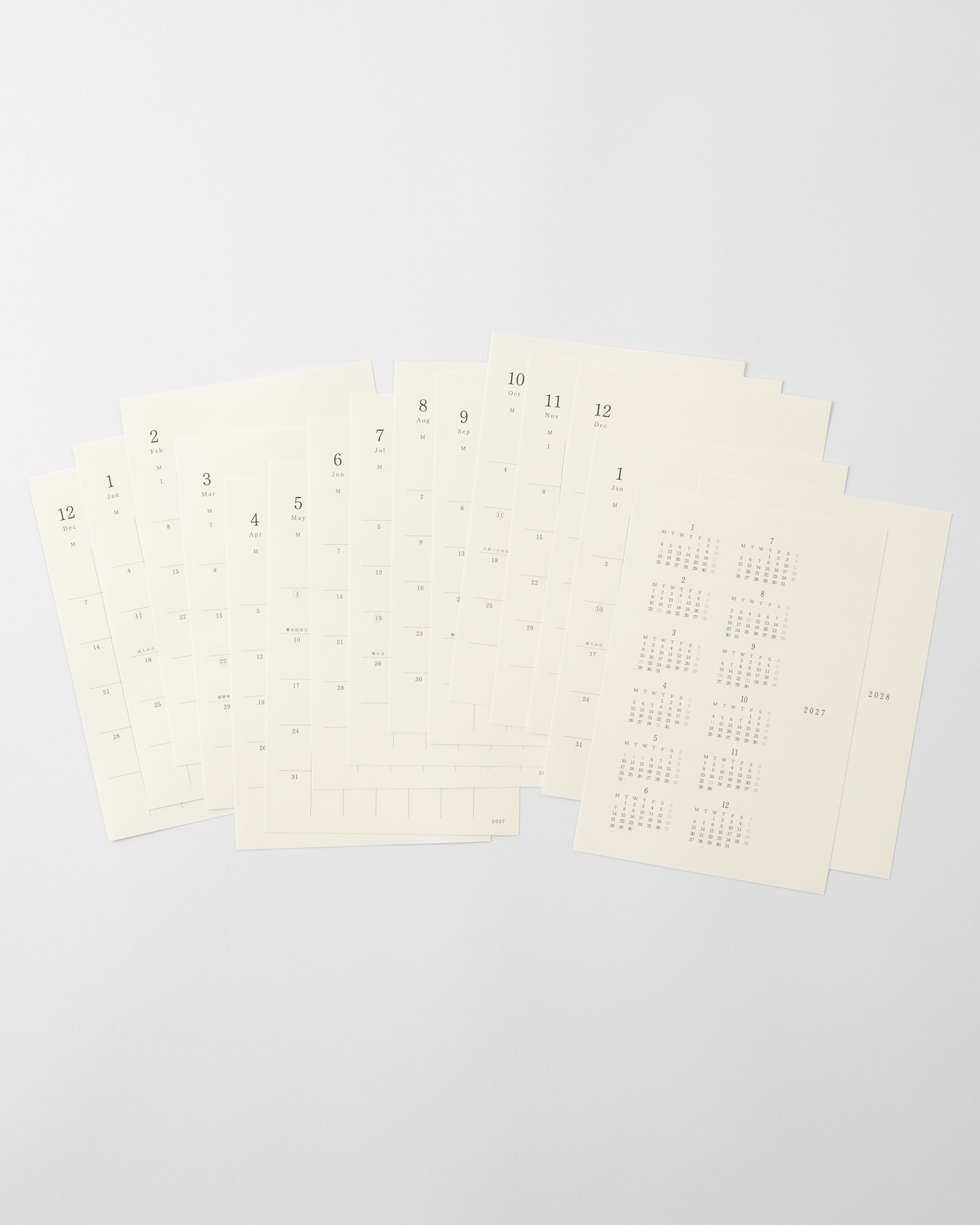 MD Product - Calendario adhesivo MD Diary Sticker 2027 | M