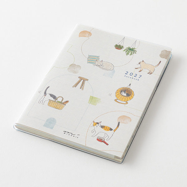 Midori - Agenda Pocket Diary A6 2027 | Cat