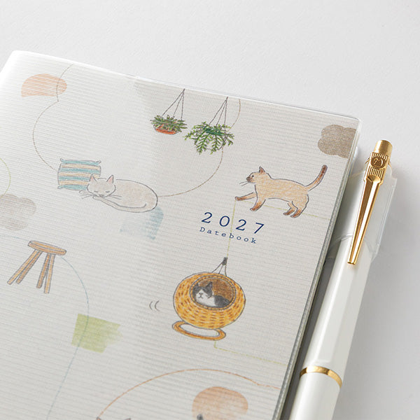 Midori - Agenda Pocket Diary A6 2027 | Cat