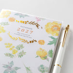 Midori - Agenda Pocket Diary A6 2027 | Country Time Flower