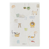 Midori - Agenda Pocket Diary B6 2027 | Cat