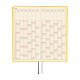 Hobonichi - Agenda Weeks MEGA | Colors Full Moon Yellow - Semanal - Enero a Diciembre 2026