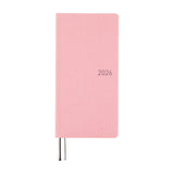 Hobonichi - Agenda Weeks MEGA | Colors Strawberry Milk - Semanal - Enero a Diciembre 2026