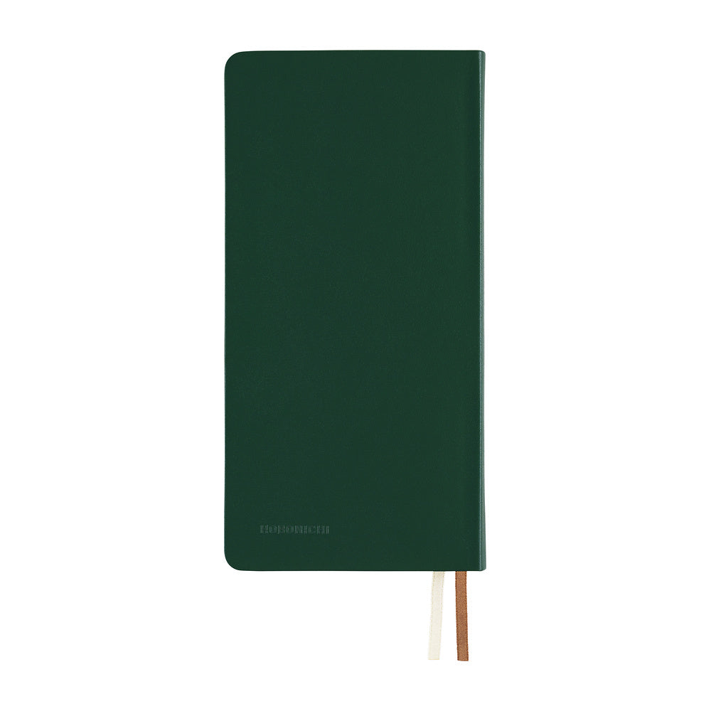 Hobonichi - Agenda Weeks 2027 en inglés | Leather: Forest Green · detalle 2