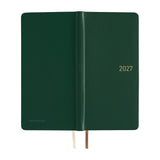 Hobonichi - Agenda Weeks 2027 en inglés | Leather: Forest Green · detalle 3