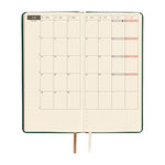 Hobonichi - Agenda Weeks 2027 en inglés | Leather: Forest Green · detalle 4