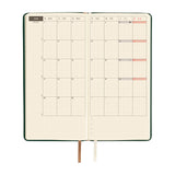 Hobonichi - Agenda Weeks 2027 en inglés | Leather: Forest Green · detalle 4