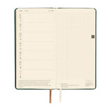 Hobonichi - Agenda Weeks 2027 en inglés | Leather: Forest Green · detalle 5