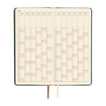Hobonichi - Agenda Weeks 2027 en inglés | Leather: Forest Green · detalle 6