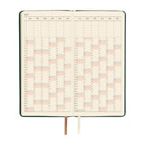 Hobonichi - Agenda Weeks 2027 en inglés | Leather: Forest Green · detalle 6