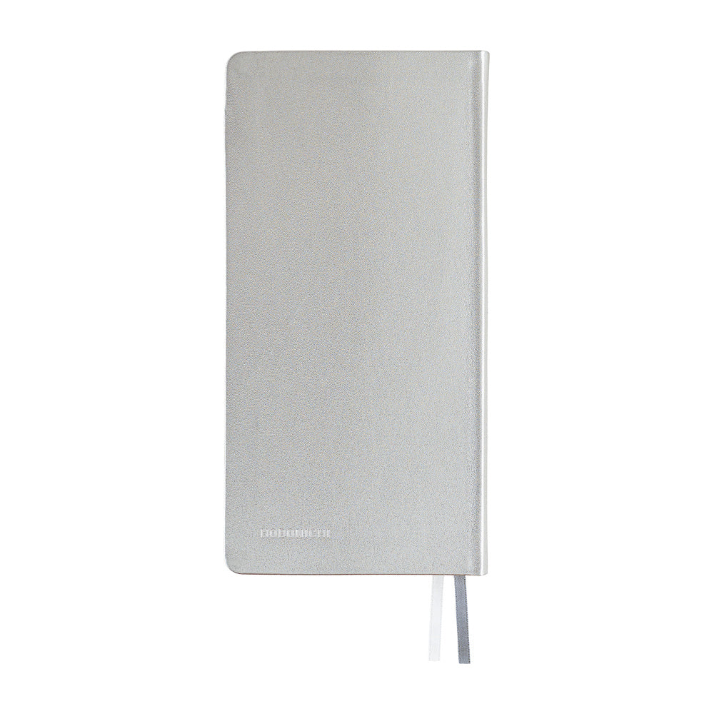 Hobonichi - Agenda Weeks 2027 en inglés | Leather: Noble Silver · detalle 2