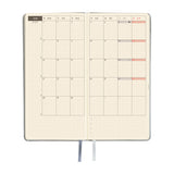 Hobonichi - Agenda Weeks 2027 en inglés | Leather: Noble Silver · detalle 4