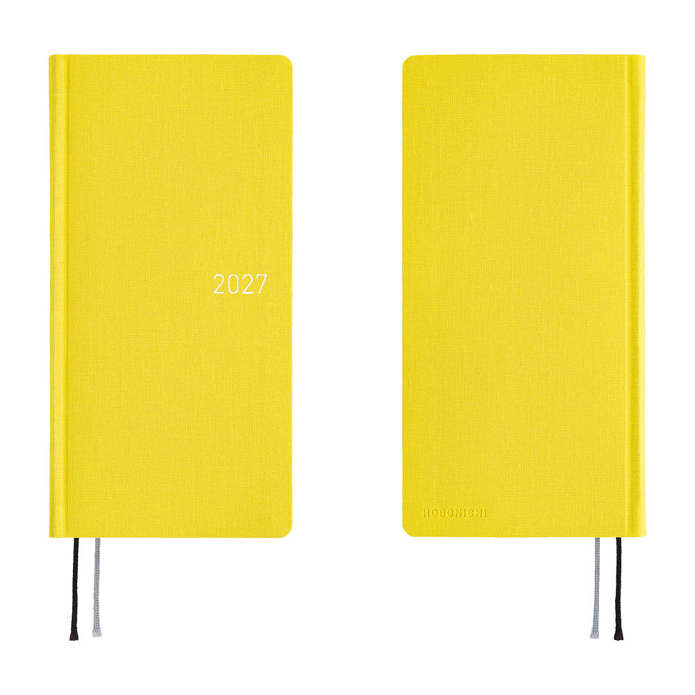 Hobonichi - Agenda Weeks 2027 en inglés | Colors: Canaria Yellow · detalle 7