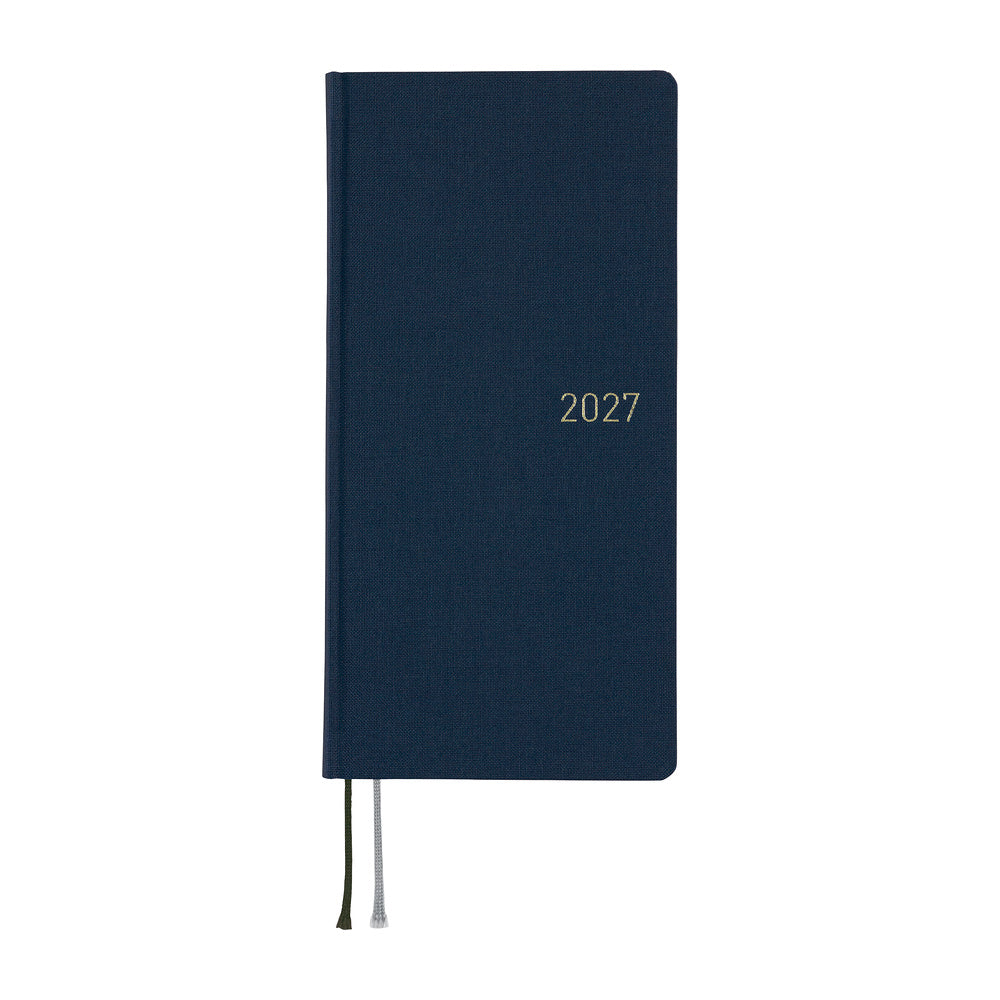 Hobonichi - Agenda Weeks 2027 en inglés | Colors: Midnight Blue