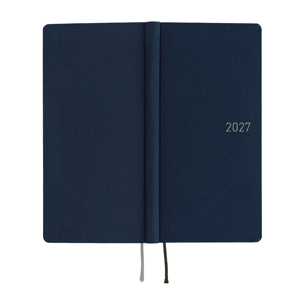 Hobonichi - Agenda Weeks 2027 en inglés | Colors: Midnight Blue · detalle 3