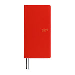 Hobonichi - Agenda Weeks 2027 en inglés | Colors: Poppy Red