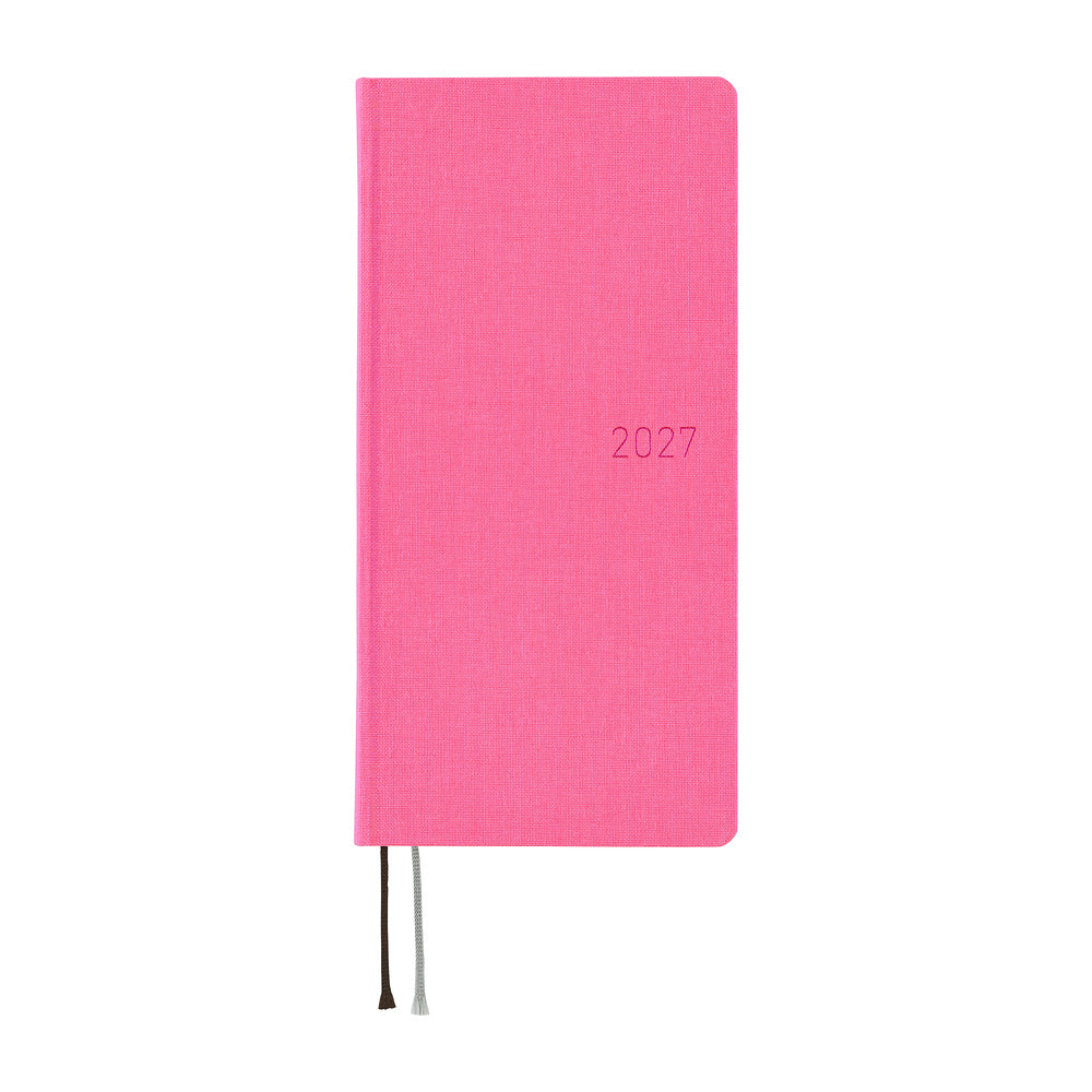 Hobonichi - Agenda Weeks 2027 en inglés | Colors: Pink Sapphire