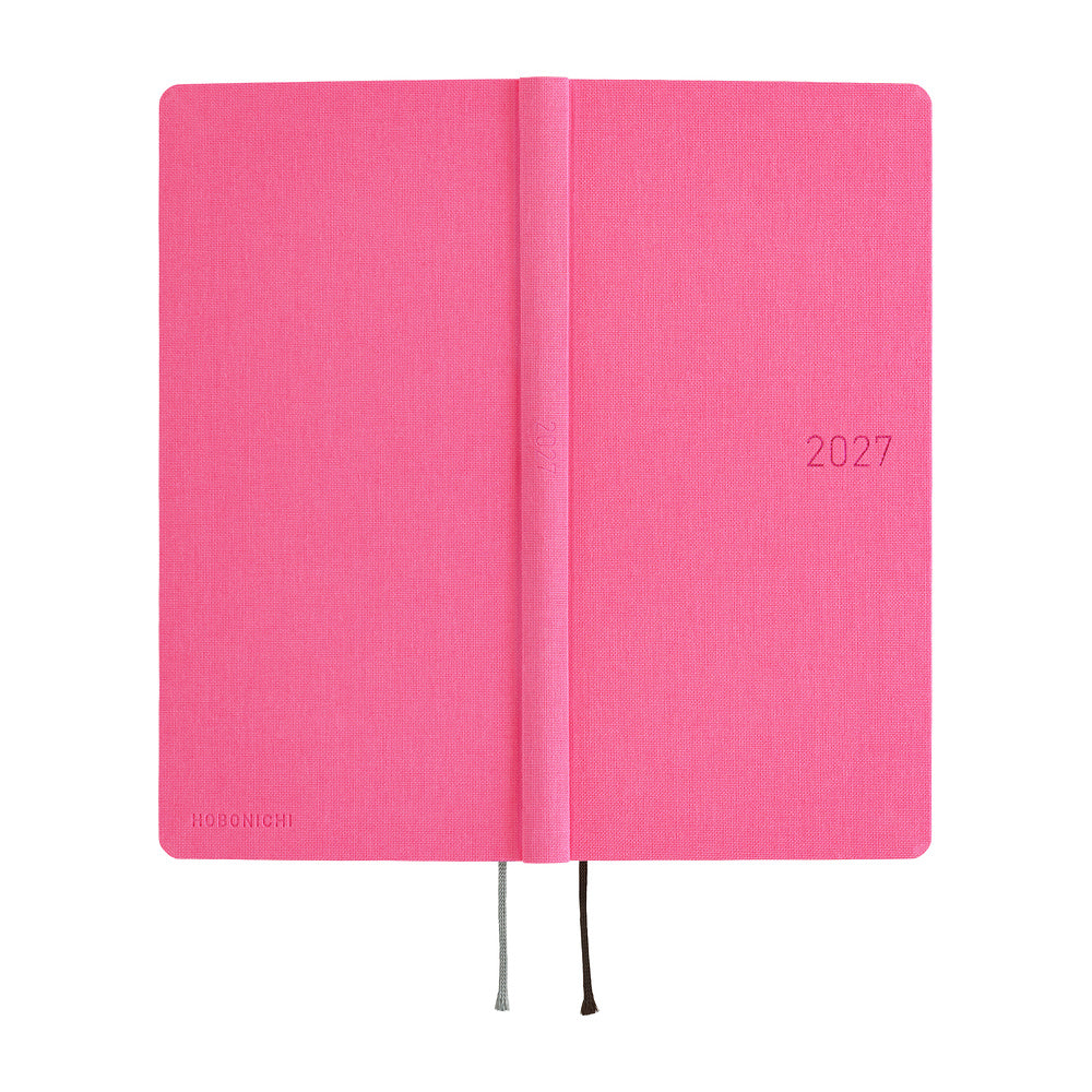 Hobonichi - Agenda Weeks 2027 en inglés | Colors: Pink Sapphire · detalle 3