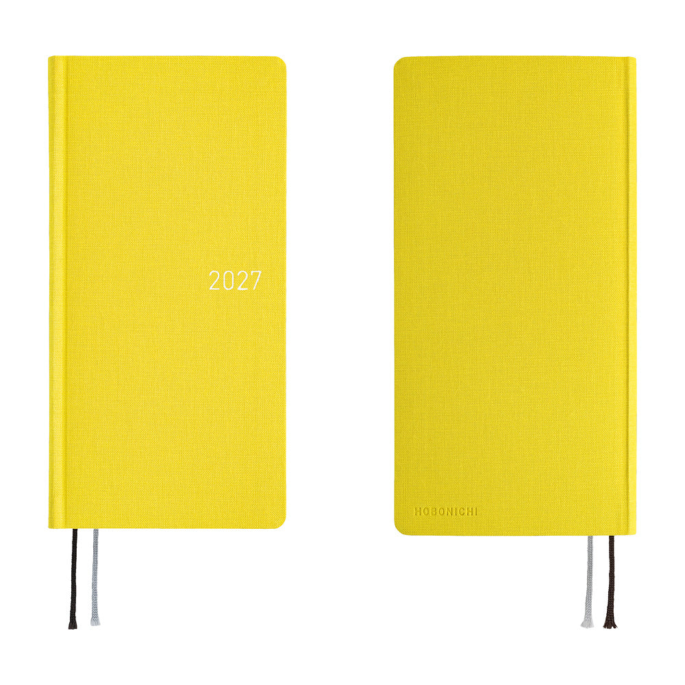 Hobonichi - Agenda Weeks Mega 2027 en inglés | Colors: Canaria Yellow · detalle 7