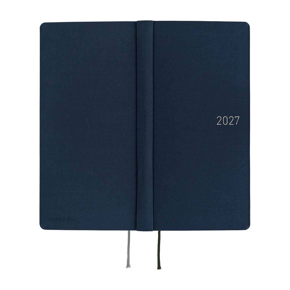 Hobonichi - Agenda Weeks Mega 2027 en inglés | Colors: Midnight Blue · detalle 3