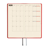 Hobonichi - Agenda Weeks Mega 2027 en inglés | Colors: Poppy Red · detalle 4