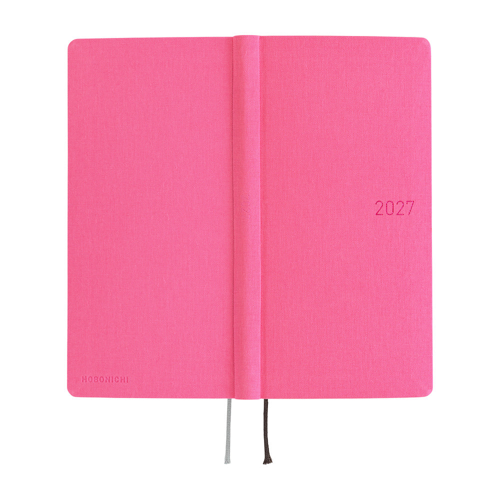 Hobonichi - Agenda Weeks Mega 2027 en inglés | Colors: Pink Sapphire · detalle 3