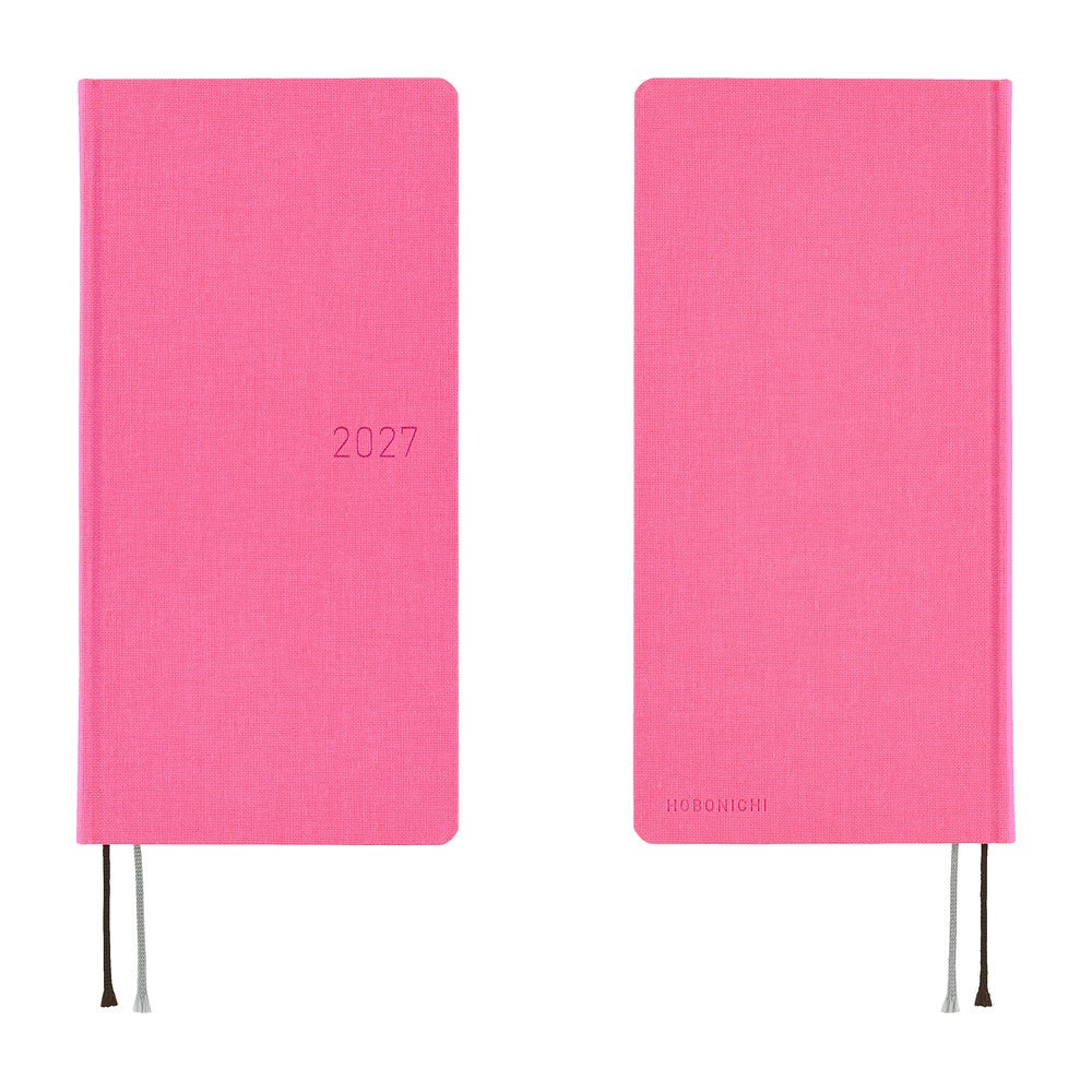 Hobonichi - Agenda Weeks Mega 2027 en inglés | Colors: Pink Sapphire · detalle 7
