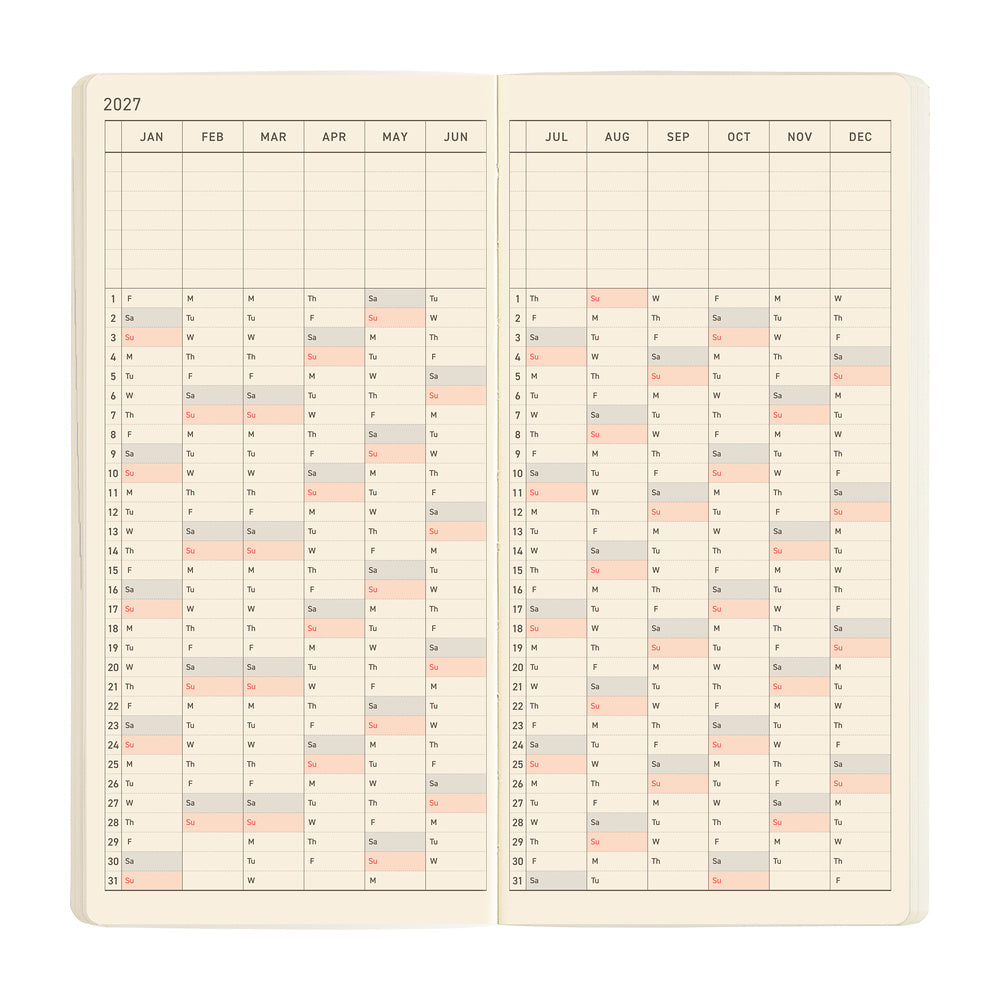 Hobonichi - Agenda Weeks Mega 2027 en inglés | Sneaker: Lime Green · detalle 6