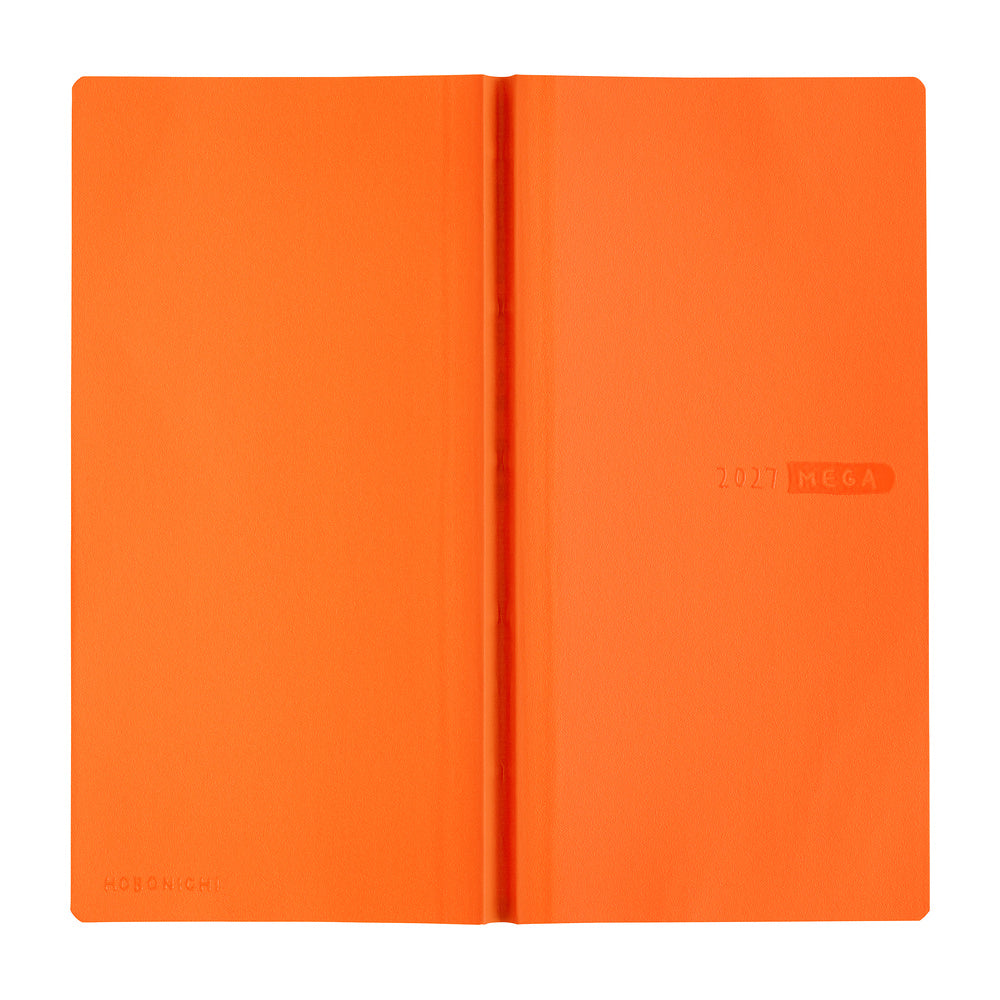 Hobonichi - Agenda Weeks Mega 2027 en inglés | Sneaker: Mandarin Orange · detalle 3