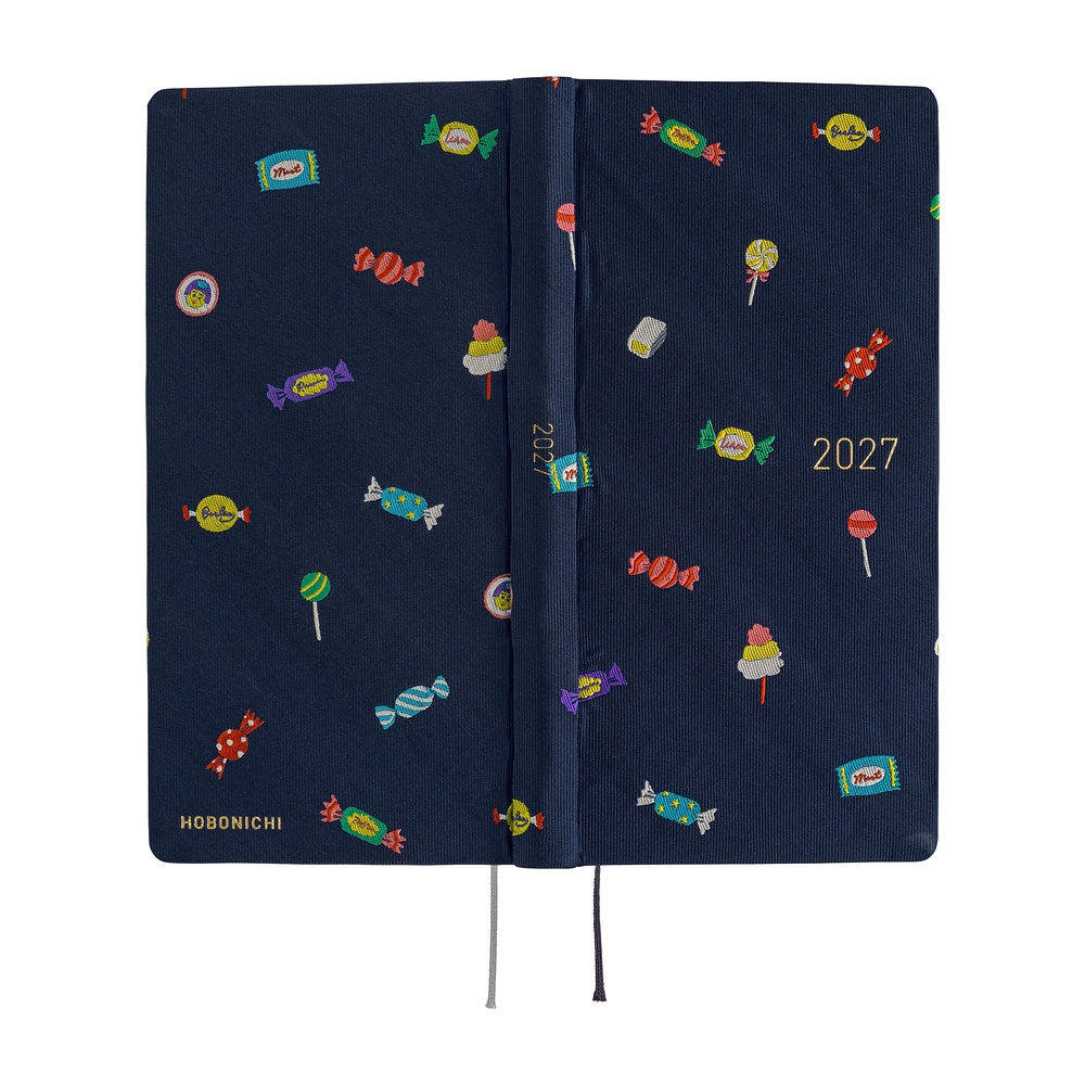 Hobonichi - Agenda Weeks Mega 2027 en inglés | Bow & Tie: Candy Dream · detalle 3