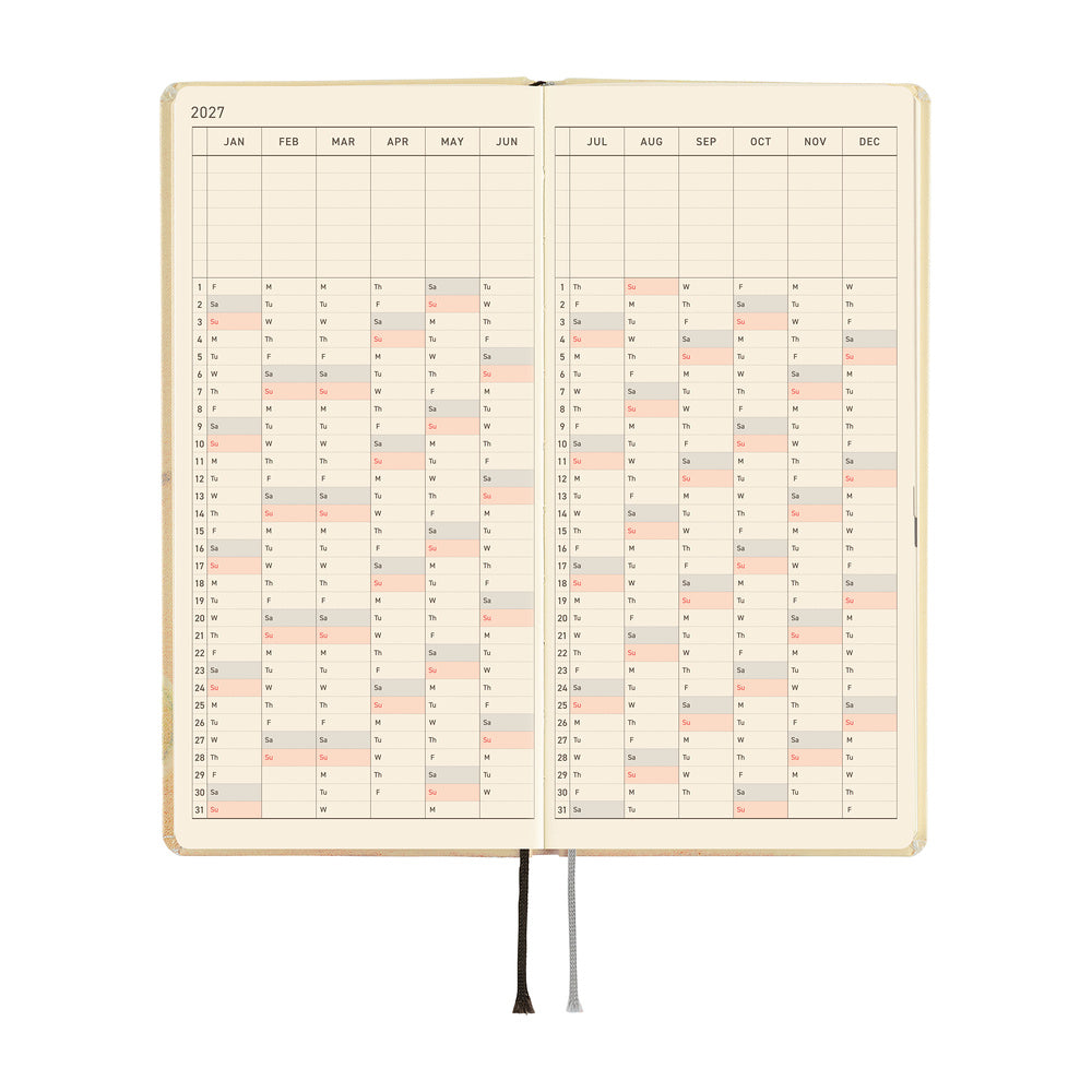 Hobonichi - Agenda Weeks 2027 en inglés | Akiko Miyakoshi: Once, in Spring · detalle 6