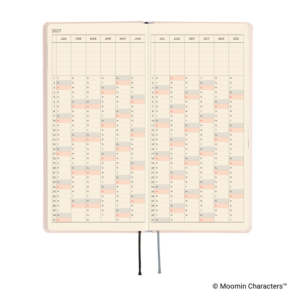 Hobonichi - Agenda Weeks 2027 en inglés | Moomin: At the Table · detalle 6