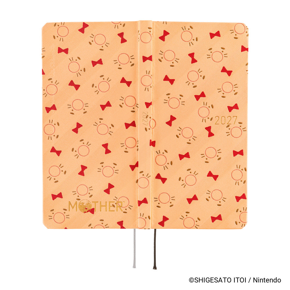 Hobonichi - Agenda Weeks 2027 en inglés | MOTHER: Mr. Saturn Pattern · detalle 3