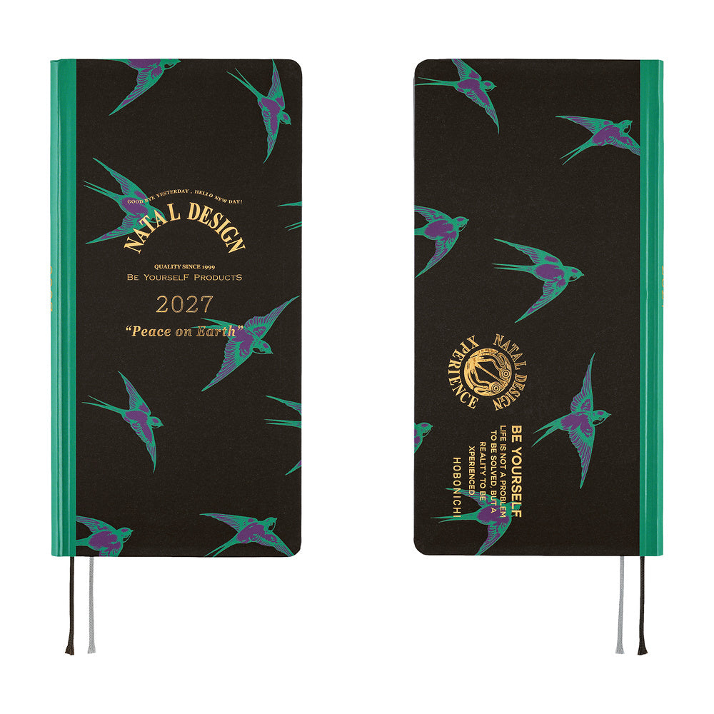 Hobonichi - Agenda Weeks 2027 en inglés | Natal Design: Lucky Swallow · detalle 7
