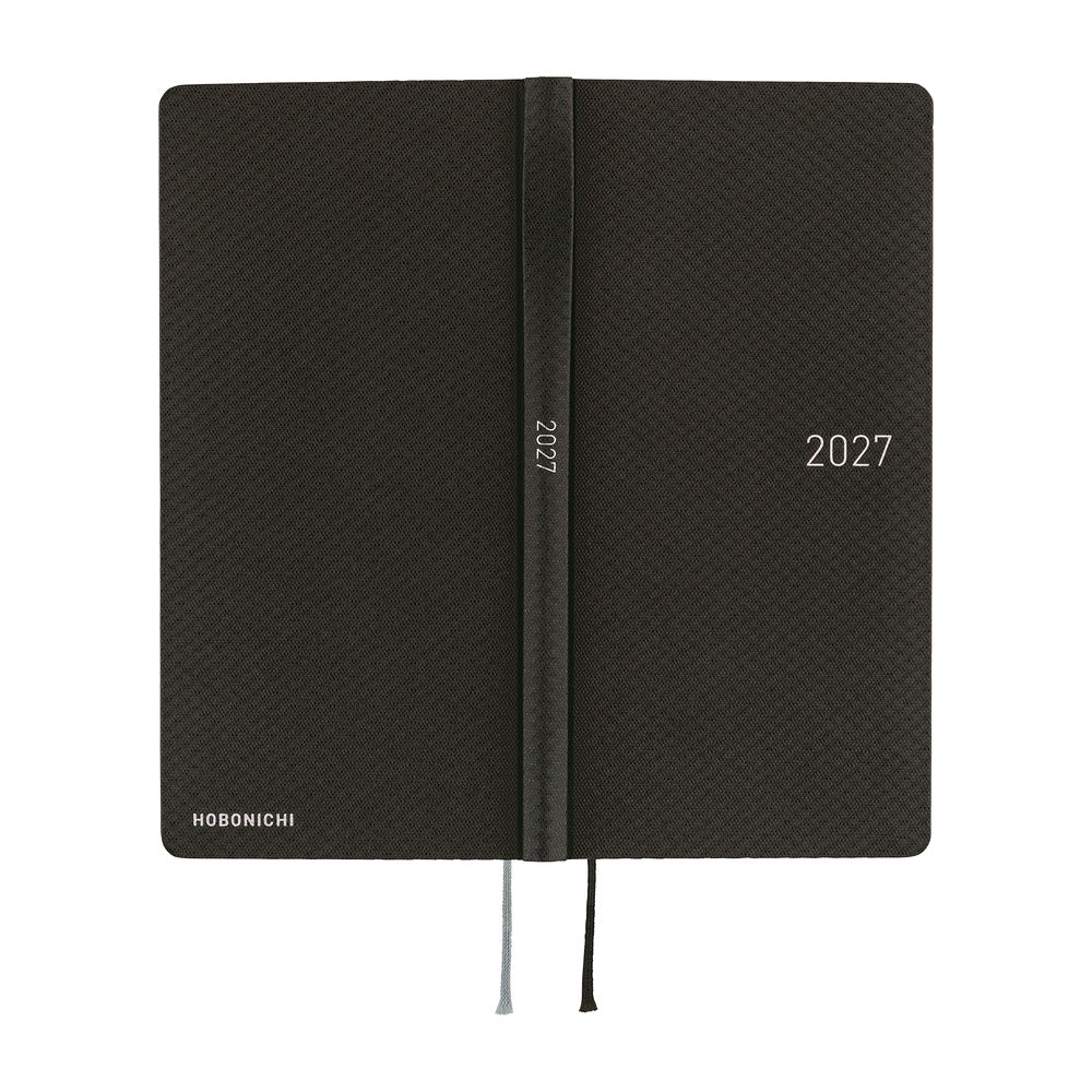 Hobonichi - Agenda Weeks 2027 en inglés | Paper Series: Black Argyle · detalle 3