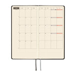 Hobonichi - Agenda Weeks 2027 en inglés | Paper Series: Black Argyle · detalle 4