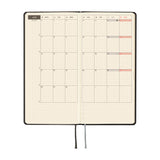 Hobonichi - Agenda Weeks 2027 en inglés | Paper Series: Black Argyle · detalle 4
