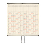 Hobonichi - Agenda Weeks 2027 en inglés | Paper Series: Black Argyle · detalle 6
