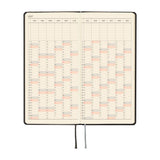 Hobonichi - Agenda Weeks 2027 en inglés | Paper Series: Black Argyle · detalle 6