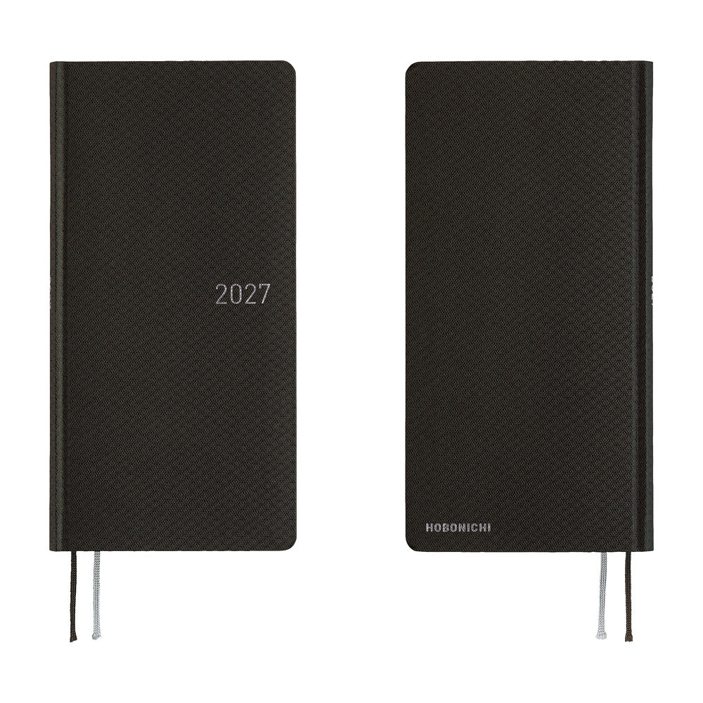 Hobonichi - Agenda Weeks 2027 en inglés | Paper Series: Black Argyle · detalle 7