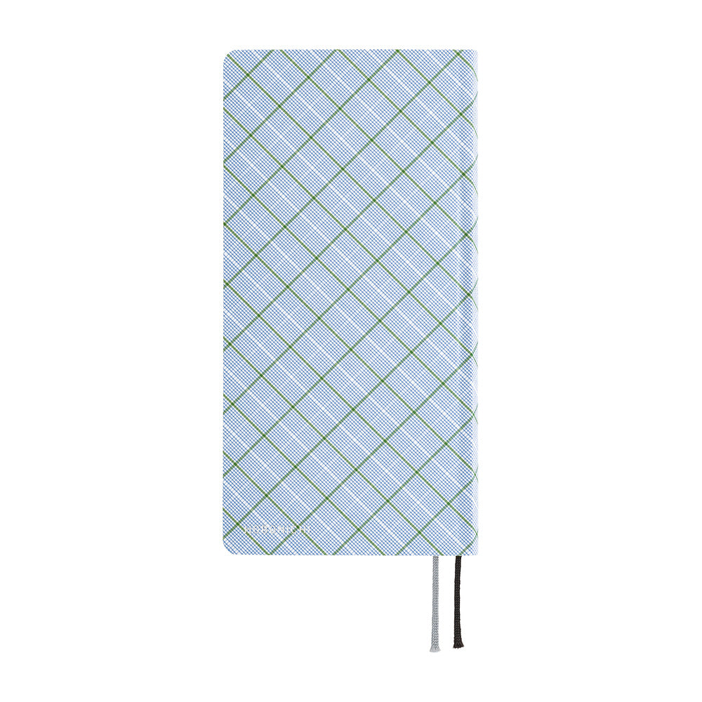 Hobonichi - Agenda Weeks 2027 en inglés | Shirt Fabric: Graph Plaid · detalle 2