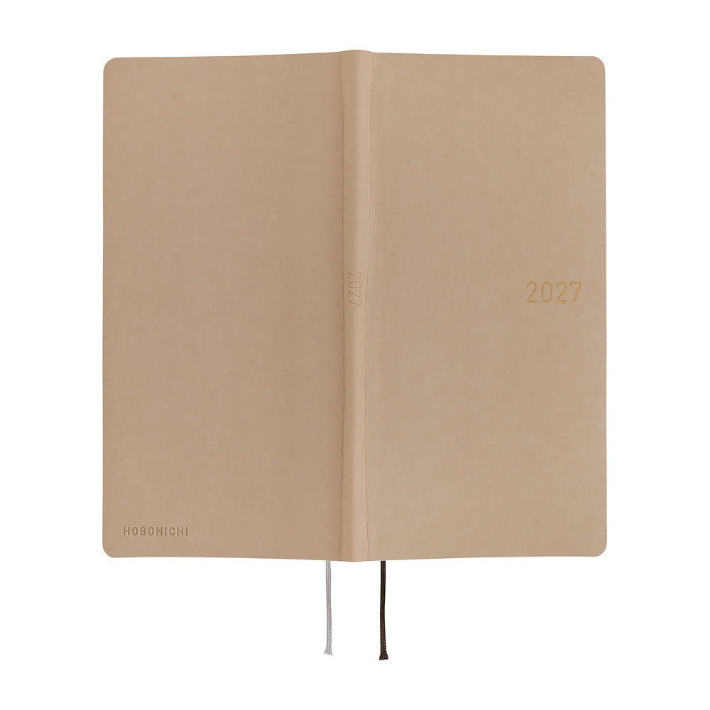 Hobonichi - Agenda Weeks 2027 en inglés | Smooth: Café au Lait · detalle 3