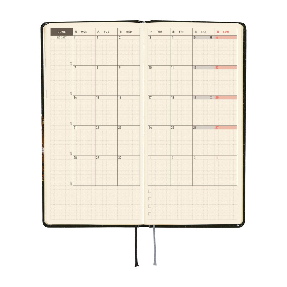 Hobonichi - Agenda Weeks 2027 en inglés | tanakadaisuke: Starlight · detalle 4