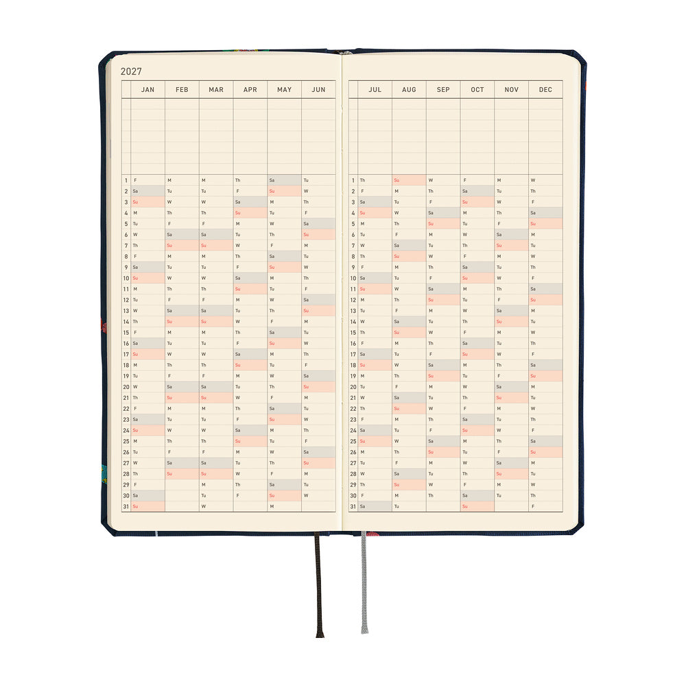 Hobonichi - Agenda Weeks 2027 en inglés | Bow & Tie: Candy Dream · detalle 6