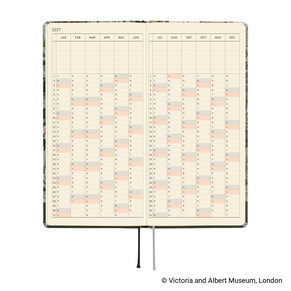 Hobonichi - Agenda Weeks 2027 en inglés | V&A Series: Leicester · detalle 6