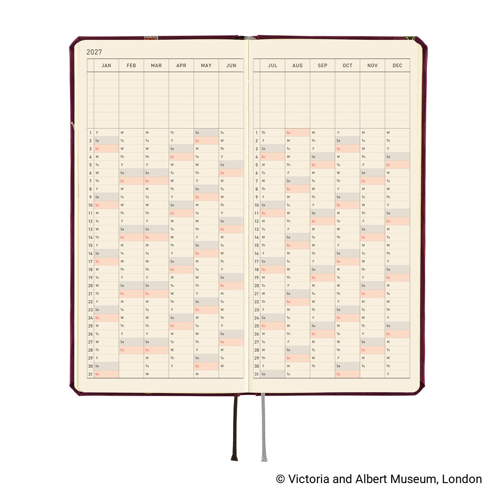 Hobonichi - Agenda Weeks 2027 en inglés | V&A Series: Welcome to the V&A · detalle 6