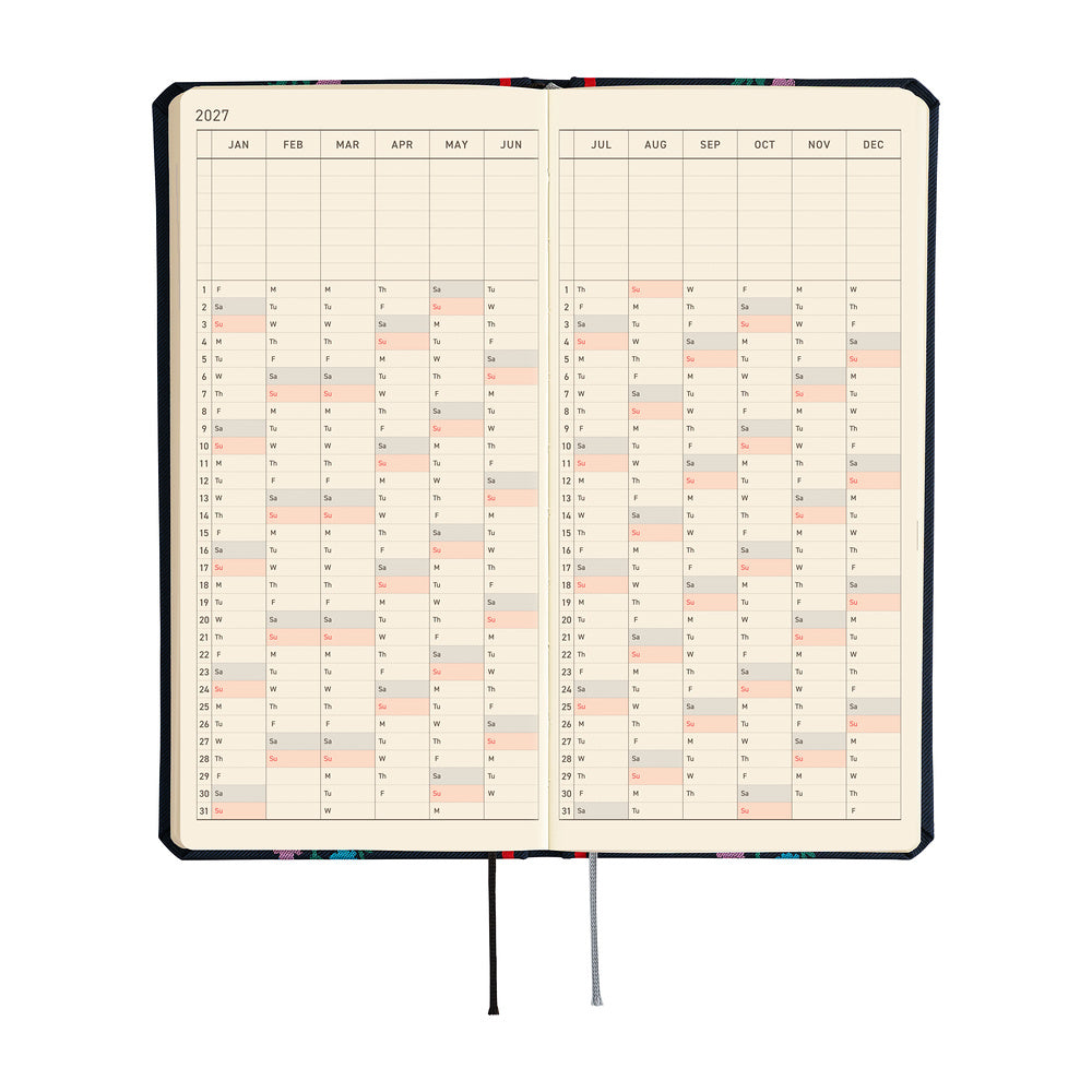 Hobonichi - Agenda Weeks 2027 en inglés | Yoshie Watanabe: Petit Bloom · detalle 6