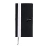 Hobonichi - Agenda Weeks 2027 en inglés | White Line: Black