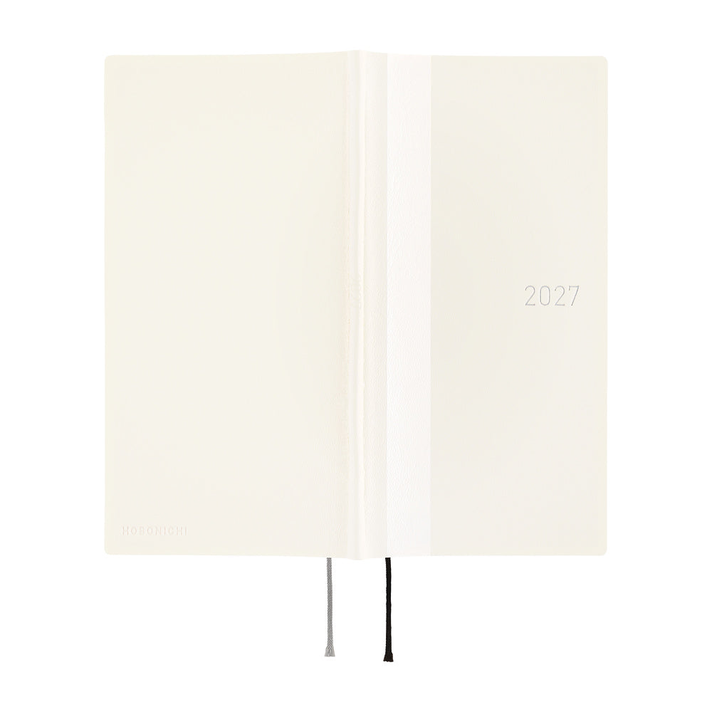 Hobonichi - Agenda Weeks 2027 en inglés | White Line: Ivory · detalle 3