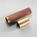 Ystudio  - Classic Pencase | Brass and walnut wood